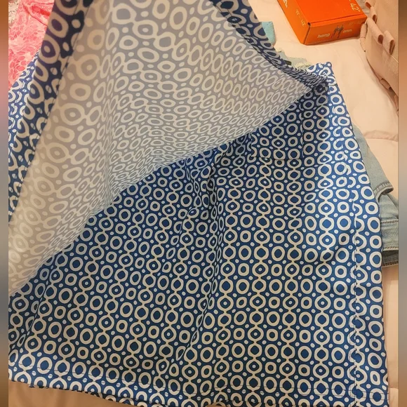 Rip Skirt Blue Patterned Skirt - Picture 3 of 3